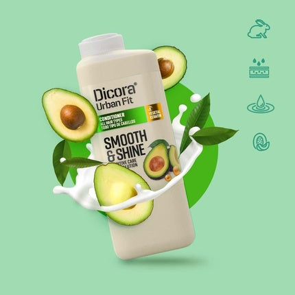 Balsam Dicora Urban Fit Smooth & Shine cu avocado, 400ml