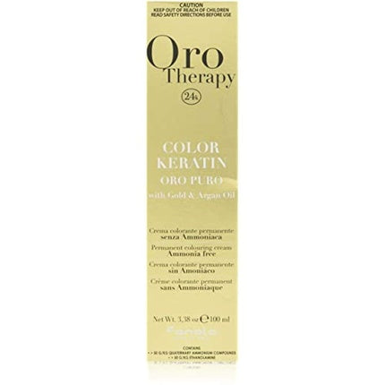 Vopsea de par, Fanola Oro Therapy Keratin 8.13, Blond Deschis Bej, 100ml