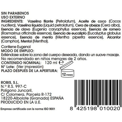 Balsam masaj, Robis, Prana, 120ml