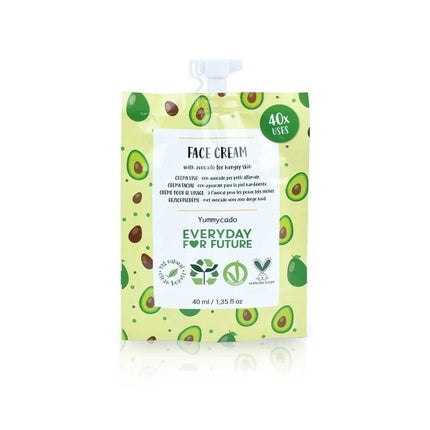 Crema de față pentru zi Everyday For Future - Yummycado, 40 ml, verde, ambalaj eco