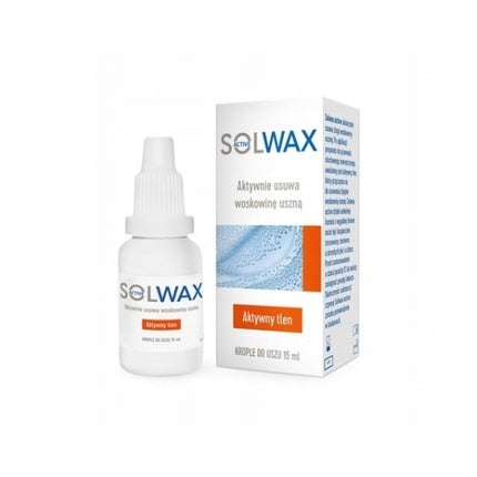 Solwax Active Ear Wax Removal Drops, 15 ml, pipetă