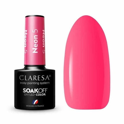 Lac unghii Neon, Claresa, UV, 5ml