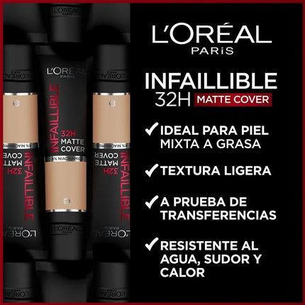 Fond de ten, L'Oréal Paris, Infaillible Matte Cover, 30ml