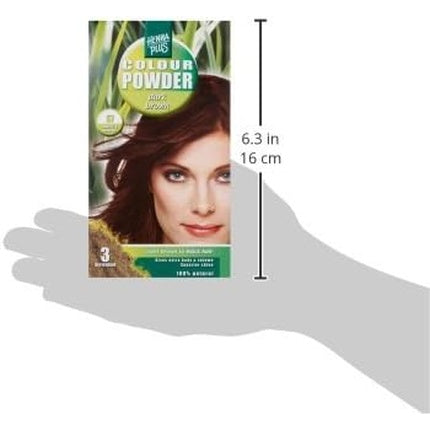 Pudră Colorantă, Hennaplus, Dark Brown, 140g