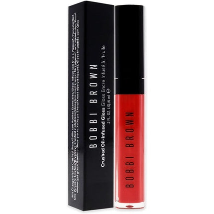 Gloss de buze, Bobbi Brown, Crushed Oil-infused, soft coral pink