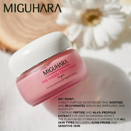 Crema de față Miguhara Anti Wrinkle Effect Cream Origin, roz, 50ml