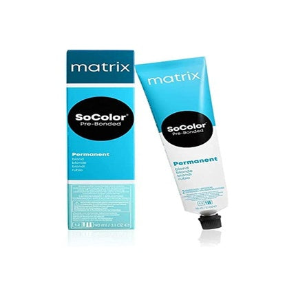 Cremă de vopsit păr, Matrix SoColor Pre-Bonded, Ul-A plus Extra Blond, 90ml, Ambalaj albastru și alb