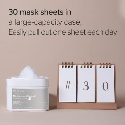 Masca facială Mary & May Niacinamide Vitamin C Brightening Mask, 400 ml