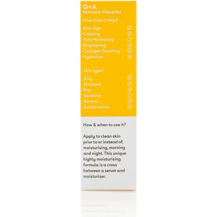 Ser facial Q+A, Vitamin C, hidratant, 30 ml