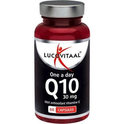 Supliment alimentar Lucovitaal Q10 30 mg cu Vitamina E, One A Day, sticlă roșie, capac argintiu