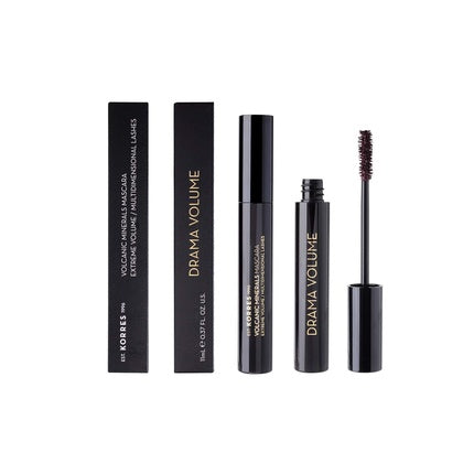 Mascara Korres Black Volcanic Minerals Drama Volume Plum Brown