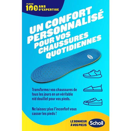 Branturi Scholl GelActiv, memorie, galben-albastru