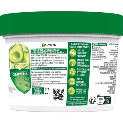 Creamă de corp Garnier Body Superfood Avocado Omega 6, 440 g