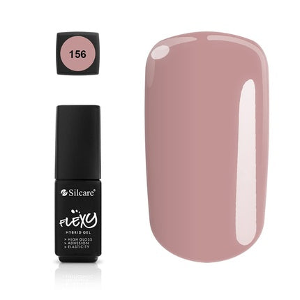 Lac de unghii gel, Silcare, Flexy 156, roz, 4.5ml