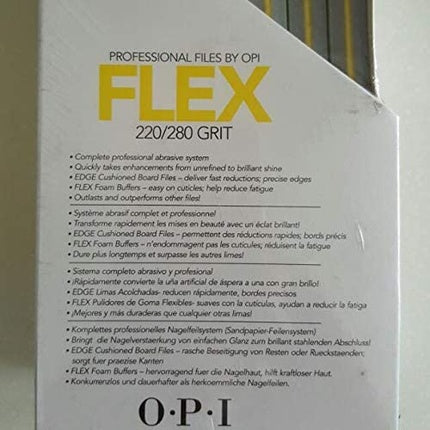 Buffer unghii OPI Flex 220/280 Grit, multicolor