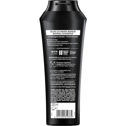 Șampon, Gliss, Ultimate Repair, negru, 250 ml