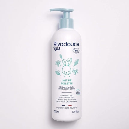 Lapte de Curățare Organic pentru Bebeluși Rivadouce, 500ml