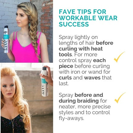 Spray de păr, Fave4, Workable Wear, argintiu