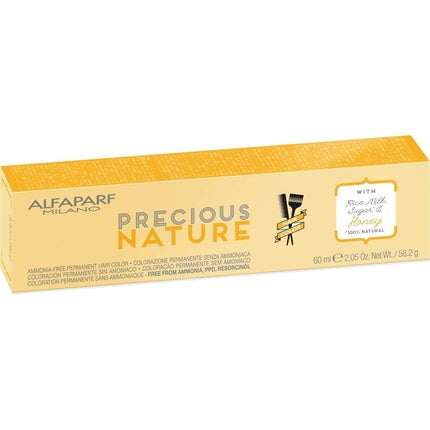 Vopsea de păr Alfaparf Milano Precious Nature 8.3, blond deschis cu reflexe aurii, 60 ml