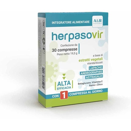 Herpasovir, A&R Pharma, Supliment Antiviral Natural, 30 Comprimate