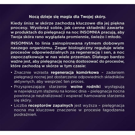 Cremă de Noapte, Dermika Insomnia, Firmizare 50+