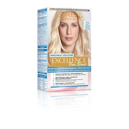 Vopsea de Par, L'Oréal Paris, Excellence Creme, Blond Natural Foarte Deschis 0.1