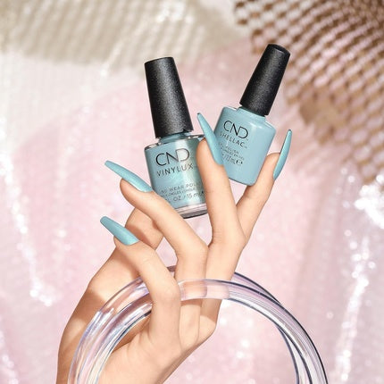 Gel Polish, CND, Shellac Teal Textile