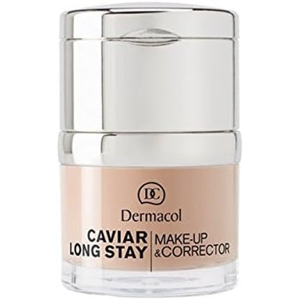 Fond de ten si corector 2-in-1, Dermacol, Sand, extract de caviar