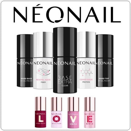 Lac de unghii, NeoNail, Base & Top, UV Hybrid Gel