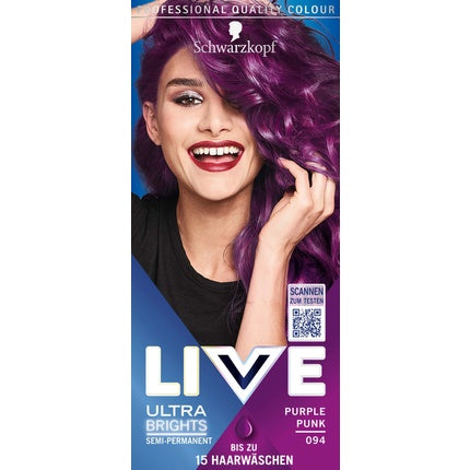 Vopsea de păr Schwarzkopf Ultra Brights 094 Purple Punk, 145 g