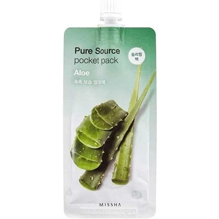 Mască de noapte Missha Pure Source Aloe Vera, 10 ml