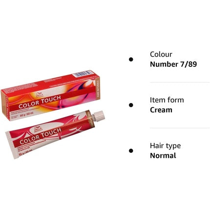 Vopsea de păr semi-permanentă Wella Professionals Color Touch 7/89, 60ml
