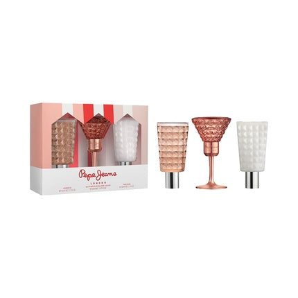 Set Parfum Pepe Jeans Life Is Now Femei, roz, 3 Piese