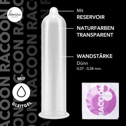 Prezervative Loovara Racoon, 42 buc, natural-transparent