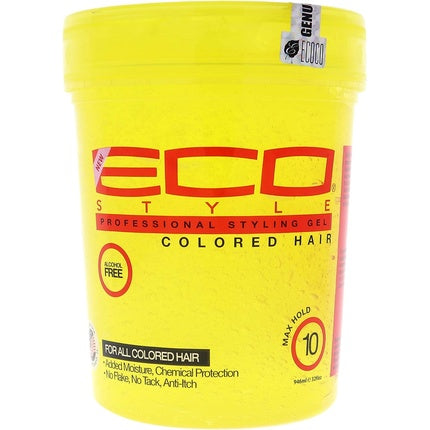 Gel de păr Eco Styler, modelare păr, 32oz, galben