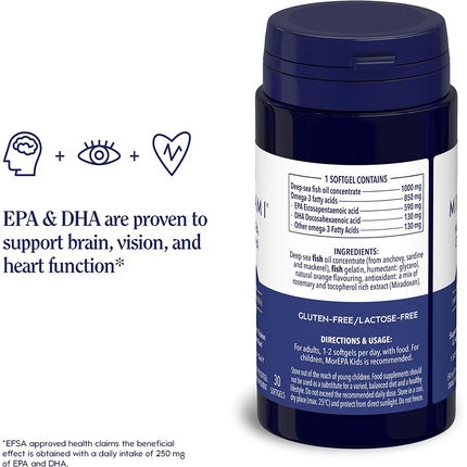Supliment omega 3, Minami, MorEPA, albastru, 30 capsule