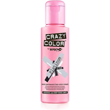 Cremă colorantă păr, Crazy Color, Platinum No.28, 100ml