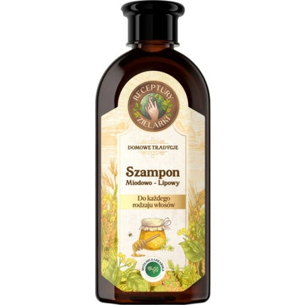 Șampon Kräuterrezepte cu Miod și Lămâie, 350ml, Sticlă Maro