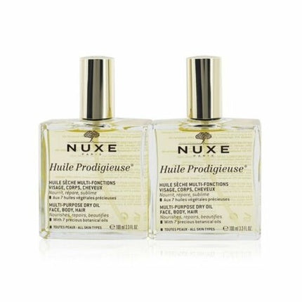 Ulei uscat pentru corp, NUXE, Huile Prodigieuse, set duo 2x100ml
