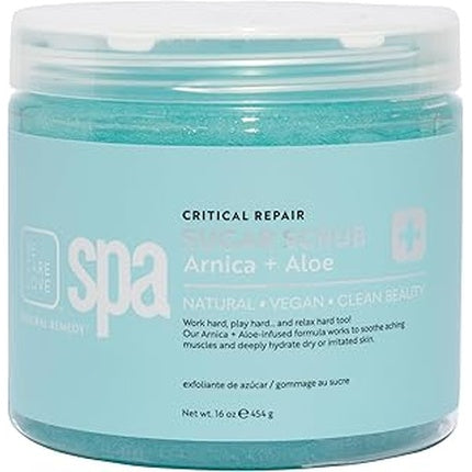 Exfoliant Corporal cu Zahăr, Bcl Spa, Critical Repair, Arnica + Aloe Vera, 454g
