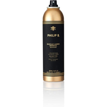 Spumă păr Philip B Russian Amber Volum, 200ml, auriu
