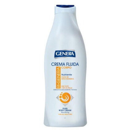 Crema Hidratantă pentru Corp, Genera Crema Fluidă, Nutriente, Culoare alb-albastru, Capacitate 500ml