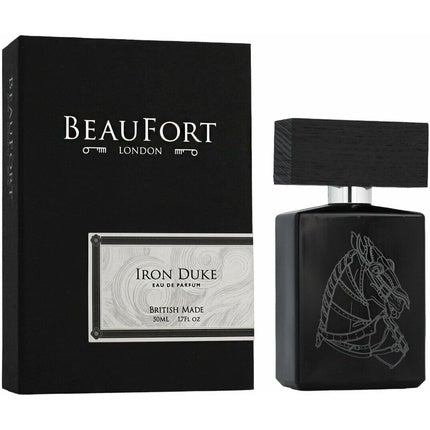 Beaufort London Iron Duke Eau De Parfum, 30ml, Sticlă neagră, Design cu cal