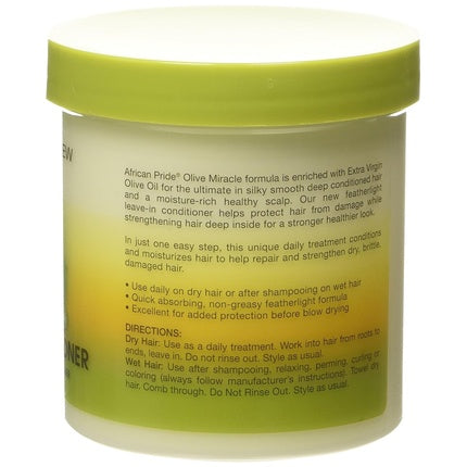 Condiționator fără clătire African Pride Olive Miracle, 15 Oz