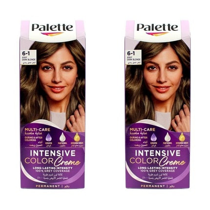 Culoare păr Schwarzkopf Palette Intensive Color Creme 61 Ashy Dark Blonde