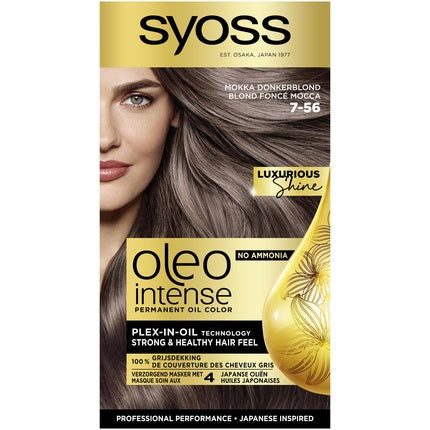 Syoss Oleo Intense, Culoare 756 Moka Brumat, fără amoniac, 100 g
