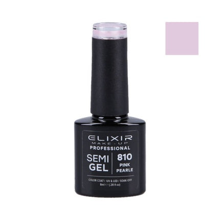 Lac de unghii, Elixir, Semi Gel 810, roz perlat