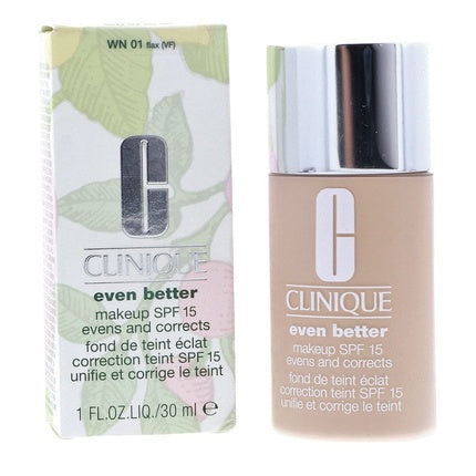Fond de Ten Clinique Even Better Makeup SPF 15 WN 01 Flax 30 ml, Culoare Bej