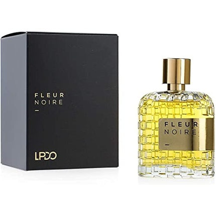 LPDO Fleur Noire, Parfum unisex, EDP, 100ml, sticlă decorativă aurie