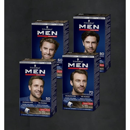 Vopsea de păr, Testanera, Men Perfect gel N50, castaniu deschis natural
